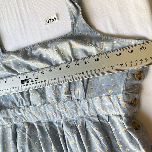 a.n.a. A New Approach Women’s Sleeveless Knee Length Dress size L, Floral Blue - Picture 2 of 8